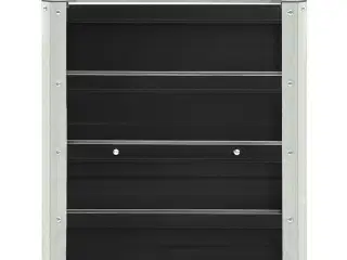 Hævet plantekasse 240x40x45 cm galvaniseret stål antracitgrå
