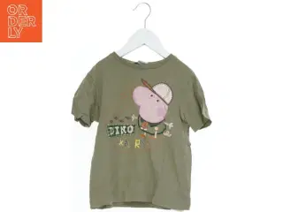 Børne T-shirt med Dino Explorer print fra Peppa Pig (str. 116)