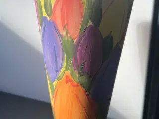 Ulla Fredsøe fra Samsø, akvarel, keramik vase/kruk