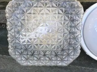 Loftslamper/væglamper plafond glas retro, fra kr.