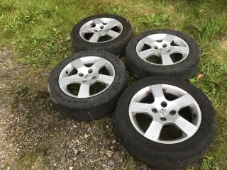 4 Bil Sommerdæk 205,55,R16 med 3,5mm Dækmønster 