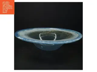 Stor dekorativ glasskål (str. 32 x 8 cm)