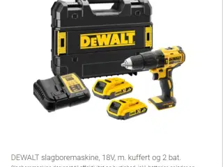 DeWALT DCD778D2T-QW 18V XR med 2xBat+Lader