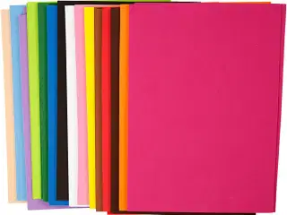 Mosgummi, A4, ark 210x297 mm, tykkelse 2 mm, 30ass. ark/ 1 pk.