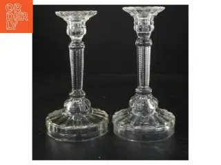 Glas lysestager (str. 19 cm og 20 cm)
