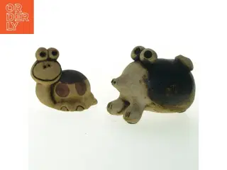 Keramiske dyreskulpturer fra John Hughes Wales (str. 12x9 cm)