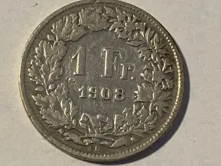 1 Franc Switzerland 1908