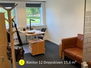 15 m² kontorer | kontorpladser | 250+ gratis P-pladser