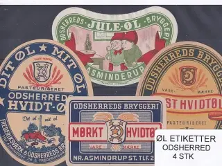 Øl Etiketter - Odsherred - 4 Stk.