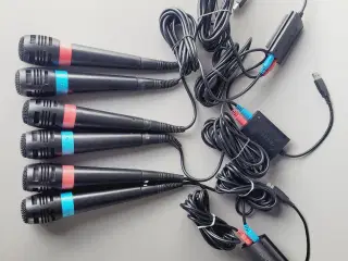 🎤 Kæmpe SingStar Mikrofon Sæt (6 Mikrofoner) 