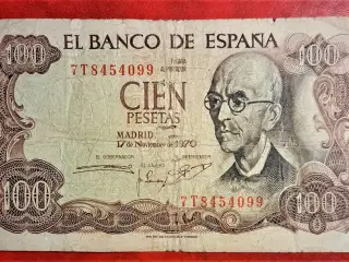 SPANIEN SPAIN 100 PESETAS 1970 + 1000 PESETAS 1992