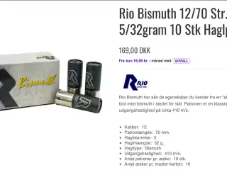 Rio Bismuth 5 Hagl. 32gram.