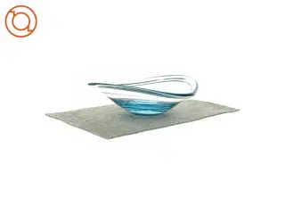 Halmegaard skål i blåt glas