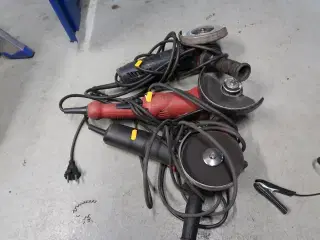 3 stk. vinkelslibere METABO, MILWAUKEE