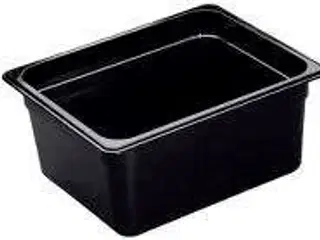 12 stk. Kantine 1/2 GN D150 mm sort Cambro