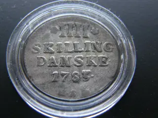 Danmark  4 Skilling 1783  Sølv  KM#644.