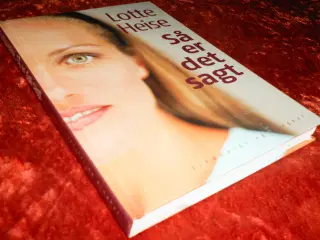 Så er det sagt, Lotte Heise