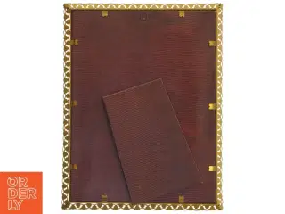 Gylden gammel billederamme (str. 26x20 cm)