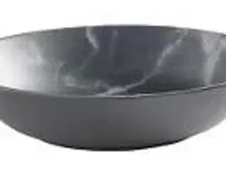 48 stk. Tallerken dyb marmor grå 220 mm Melamin