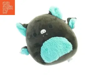 Squeeze mellow - Sort plysdyr med turkis detaljer fra Squishmallows (str. 22 x. 20 cm)