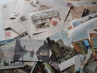 Postkort , kvitteringer m.m 1918 - 1995 120stk