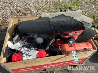 Lot - Pulverslukkere, bakkamera og øvrigt