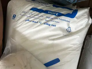 Plast granulat HDPE hvid- 75kg