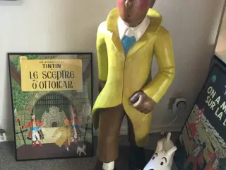 Stor Tintin træfigur