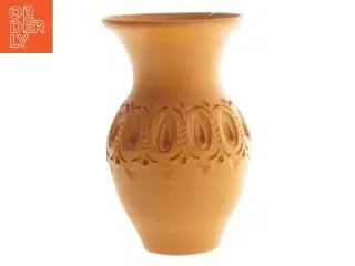 Dekorativ ler vase (str. 13,5 x 8,5 cm)
