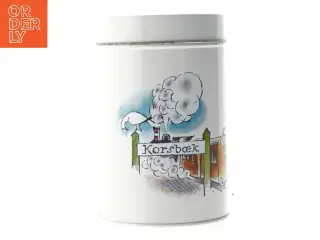 Metaldåser med Korsbæk-motiv, Matador (str. 11,5 x 17 cm)