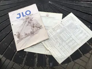 J L O brochure / papir fra 1953 
