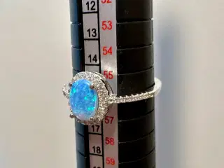 Vintage ringe med hanlvæddelsten. Læs beskrivelsen