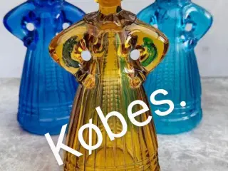 Glas figur lysestage