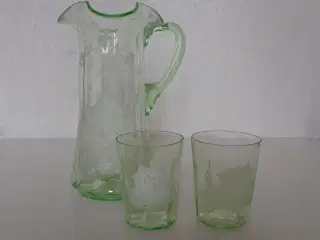 Glas kande