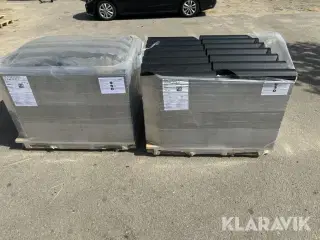 Bølgeplade 300 styk Euronit 702 HJ/HU Sort