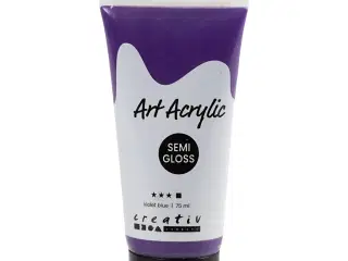 Art Akrylmaling Violet Blue 75ml - Halvblank Dækkende