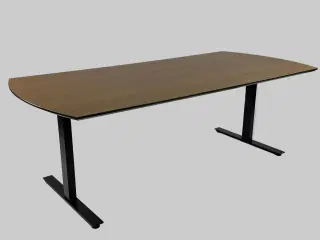 Dencon Delta Bord – Natur/Sort Stel 220x100x74 cm