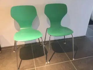 Pæne grønne spisebordsstole