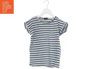 Blåstribet T-Shirt fra Norlie (str. 134)