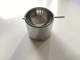 Fint Stelton vippe askebæger i rustfrit stål