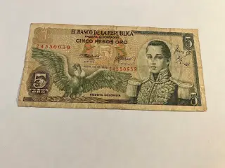 5 Pesos Oro Colombia - Kuglepen