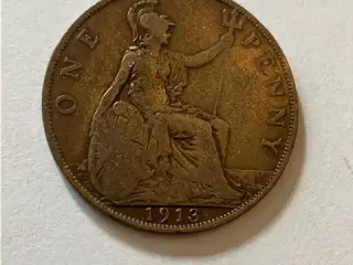 One Penny 1913 England