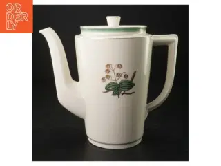 Kaffekande med blomstermotiv fra Royal Copenhagen (str. 20 cm. 12 cm diameter)