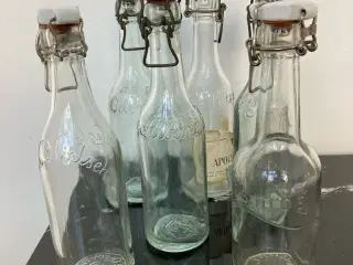 Forskellige gamle patentflasker