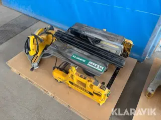 Bordrundsav + kapsav Dewalt DW743 + DW707