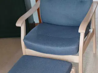 Lænestol med skammel
