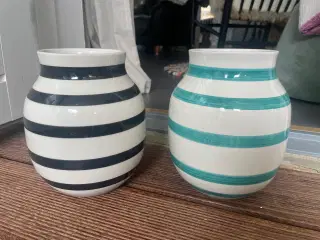 Kahler stribet vase 