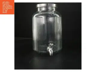 Glas drikkedispenser med tappehane fra IKEA (str. 28x22 cm)