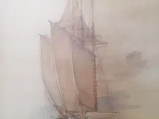 Malerier af sejl skibe, skonnerter