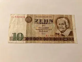10 DDR Mark 1971 Germany